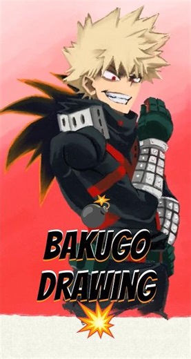 Drawing Katsuki Bakugo My Hero Academia Art #anime #manga #mha #bakugo #myheroacademia #draw #アニメ