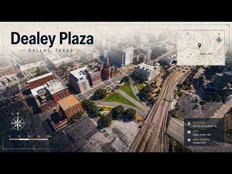 Dealey Plaza Aerial Geography Dallas Texas Map Animation
