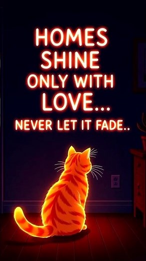 Empty Home 💔 | Neon Cat’s Emotional Memory 🐾✨ #emotionalstory #catstory #neoncat