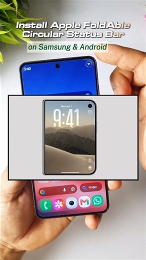 Get iphone Duo Circle STATUS BAR on Samsung | One Ui 9