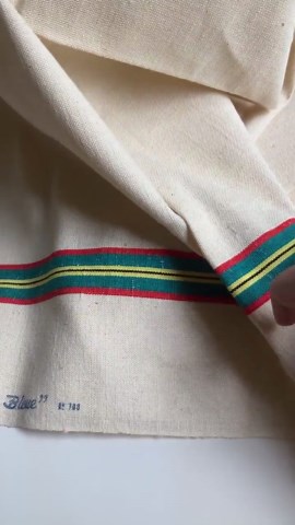 French Vintage Linen Tea Towels, Bright Striped Metis Dish Cloths, French Torchon - Etsy