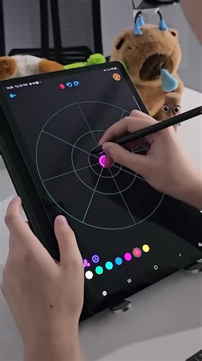 Create your own neon spinner designs.