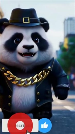 Gangster Panda 🐼😎 | Cartoon Shorts | #FunnyAI #GangsterPanda