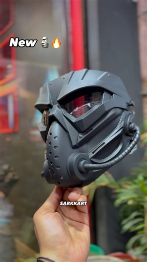 Sarkkart industries on Instagram: "Dominate the field with this tactical Airsoft Full Face Skull Mask. Designed for maximum protection and intimidation, this rugged black mask is ideal for airsoft, paintball, cosplay, and outdoor sports. . . . . . #trendingaudio❤️ #instagram #viralreeĺs #trending #mask #bikeshop"