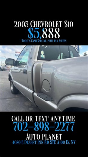 2003 Chevrolet S10 Stepside Truck Cars Trucks Under 7k las vegas nevada