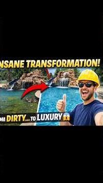 “Dirty Pool to Luxury Paradise 😱 | Insane Makeover Transformation | RenovatorKing” #renovation