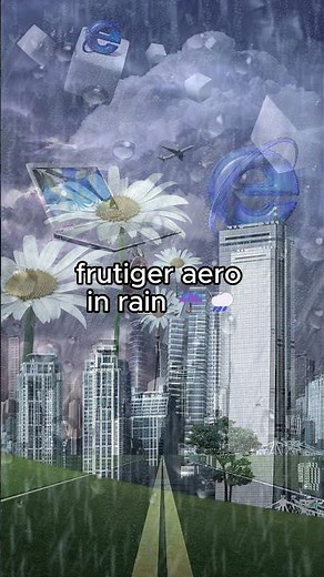 Frutiger Aero in rain 🌧️☔ #frutigeraero #nostalgia #aesthetic #early2000s