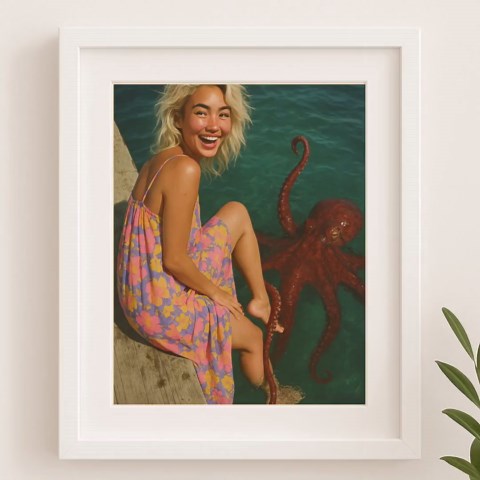 Alien Encounter Wall Art Digital Download – Sci-fi UFO Abduction Poster, Dreamscape Print - Etsy