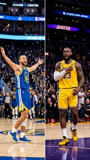 Curry vs. LeBron: Who Rules the Crowd Hype? 🏀🔥 #nba #lebronjames #basketball #stephcurry #lakers