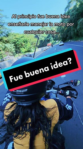 Enseñándole a mi esposa a manejar moto | La diferencia está en la compañía