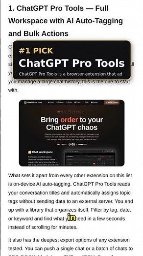 Best ChatGPT Extensions for Organizing Conversations (2026)
