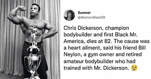 Chris Dickerson, legendary bodybuilder and first Black Mr. America, dies at 82