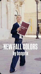 118K views · 56 reactions | New Fall Colors - Dark Blue Jacket or Plum Red Sweater? ❤️ Look 1: Pullover Plum Red: 926230 Wide Leg Denim: 965597 Cap: 934465 Ballerina: 973442 Look 2: Jacket: 912452 Ripped Shirt: 966662 Wide Leg Denim: 965597 Loafer: 953858 #bonprix #fashionmadesmarter | bonprix | Facebook