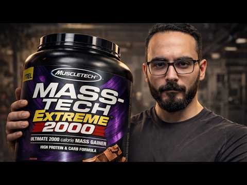 مراجعة كاملة لأقوي مكمل لزيادة الوزن المكونات، الفوائد، وطريقة الاستخدام | Mass-Tech Extreme 2000
