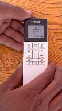 Hitachi Inverter AC Remote Demo in Hindi | Full Button Setting Explained