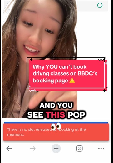If you’re unable to book practical driving classes on BBDC’s booking page, and see this red pop up in the video - let me tell you WHY. The reason being: your membership expiry ENDS BEFORE the next available driving class slot (which is probably months after ur membership expires)!! Solution: EXTEND your membership month by month until you see the next available class available for booking 🥹🥹 #bbdc #bukitbatokdrivingcentre #drivingclass #singapore #fyp