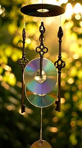 1.8K views | DIY CD Wind Chime Magic Materials: - 4–6 old CDs or...