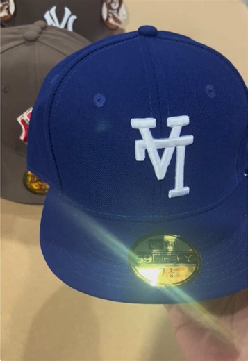 Navy blue Los Angeles dodgers with white logo new era 59fifty caps #upsidedownmlbcaps#upsidedowncaps