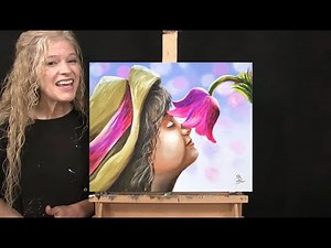 Learn How to Draw and Paint "SPRING IS IN THE AIR" with Acrylics for Beginners-Paint and Sip at Home