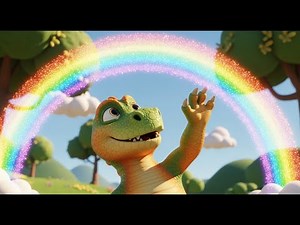 The Dinosaur Who Found a Rainbow | Colorful Nursery Rhyme for Kids