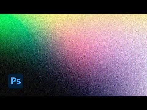 How to create a grainy gradient texture effect in Adobe Photoshop