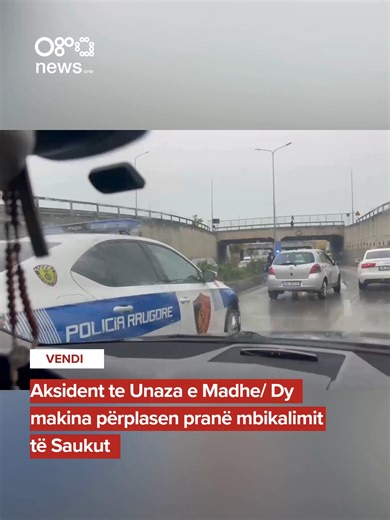 Aksident te Unaza e Madhe/ Dy makina përplasen pranë mbikalimit të Saukut #oranews #lajmiifundit #aksident #policia #tirane