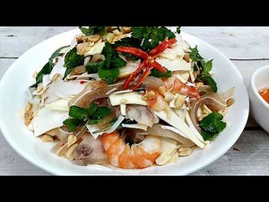 Cách làm Gỏi Củ Hủ Dừa tôm và tai heo tại nhà ngon giòn ngọt