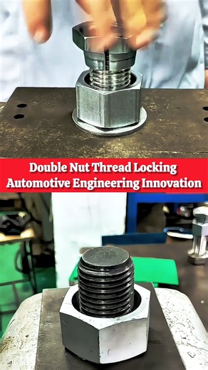 Double Nut Thread Locking System | Smart Automotive Engineering #shorts