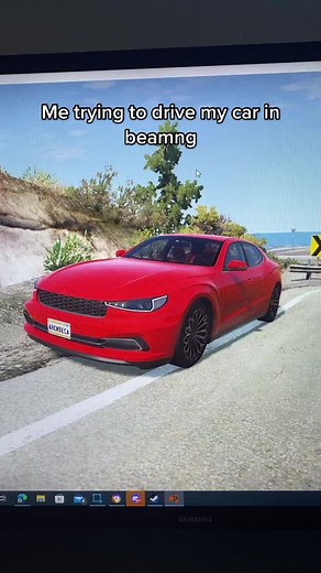 It’s so fast 😭 #fordranger2021 #beamng #beamngcrash