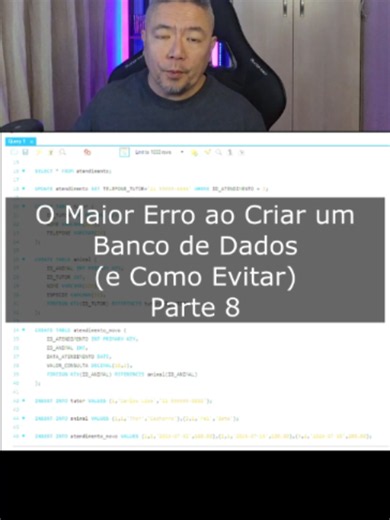 O Maior Erro ao Criar um Banco de Dados e Como Evitar - Parte 8 #bancodedados #postgresql #sqlserver #mariadb #programação #python #analisededados #blogdosql #mysql #oracle #sqlite #php #sql