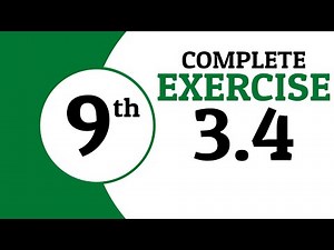 Exercise 3.4 - 9th Class Math | Waqas Nasir