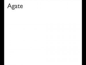 How to Pronounce Agate