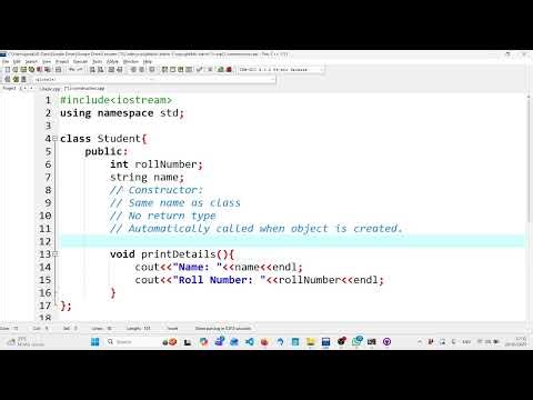 OOP - 3 - Default Constructor
