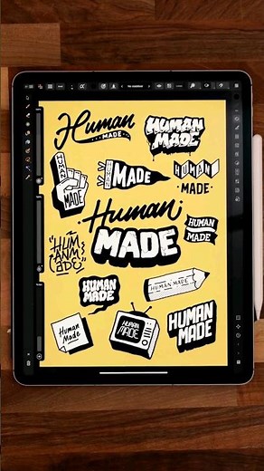 Multiple Lettering Styles in Affinity Designer #affinity #ipad #lettering