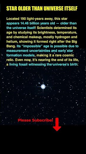 A Star Older Than the Universe - The Cosmic Mystery 🌠✨