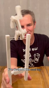 3D printed acrobat toy! My mom gave me one of these as a kid and I finally recreated it in a 3D printable form. It demonstrates some interesting physics principles, and is also very satisfying to play with! #stemeducation #3dprinting #toyartistry | Nerd Dad Life