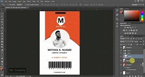 3.7K views · 25 reactions | Easy way to design ID card in Photoshop | NS Creativity | Facebook