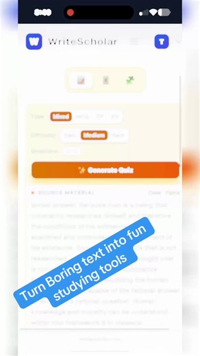 Transform Text into Study Tools Simply with WriteScholar.com