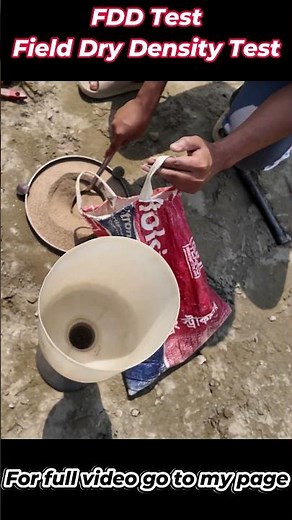 Field Dry Density (FDD) Test | ASTM D1556 Sand Cone Method #FDDTest #FieldDryDensity #ASTMD1556