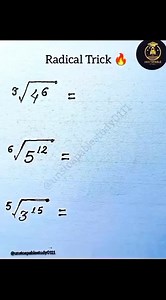 7.4M views · 110K reactions | Radical Concept  #unstoapablestudy0111 #mathtrick #math #radical | Unstoapablestudy0111 | Facebook