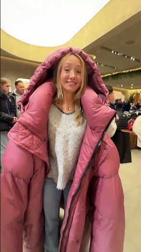 I tried on the biggest jacket ever...