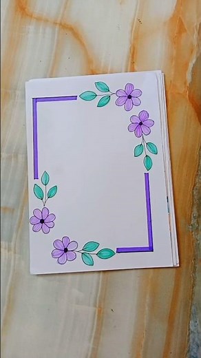 6 beautiful borderdesigns for project #frontpage #assignment #projectwork #shortsfeed