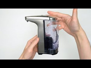 simplehuman 8 oz. Touch-Free Sensor Liquid Soap Pump Dispenser Demo