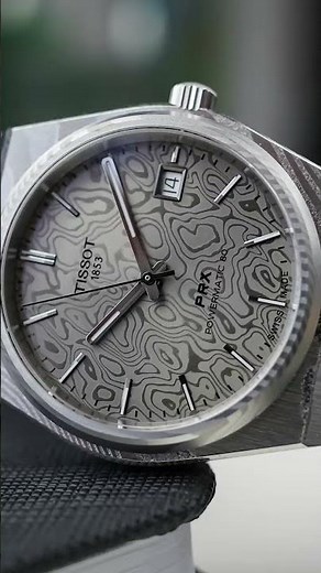 First Look: Tissot PRX Powermatic 80 38mm Damascus Steel 🌀