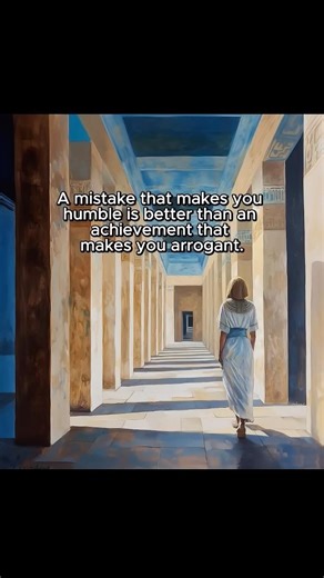 A Humbling Mistake Is Better Than Arrogant Success.