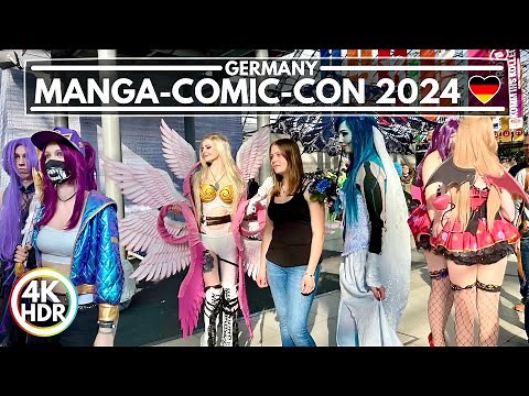 Manga Comic Con 2024! Germany's Big Manga and Comic Fair in Leipzig, 4K-HDR Full Walking Tour