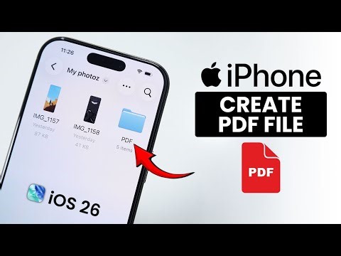[iOS 26] How to Make and Create PDF File on iPhone (without App)