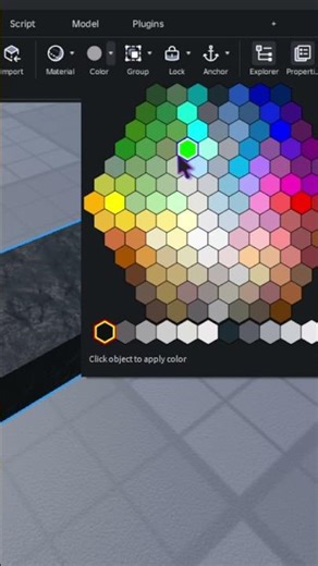 How to texture & color parts in Roblox Studio! #roblox #gamedevblog #tutorial
