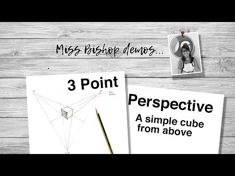 3 Point Perspective: Simple Cube from Above