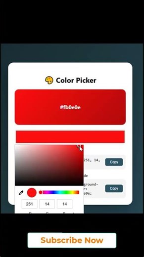 Color Picker Project #htmlcssproject #htmlcssjavascriptproject #htmlproject